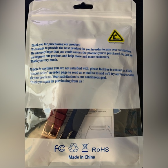 Fitbit Replacement Slim Silicone Bands 4 Pack Brand New Red Blue White Grey - Picture 4 of 4